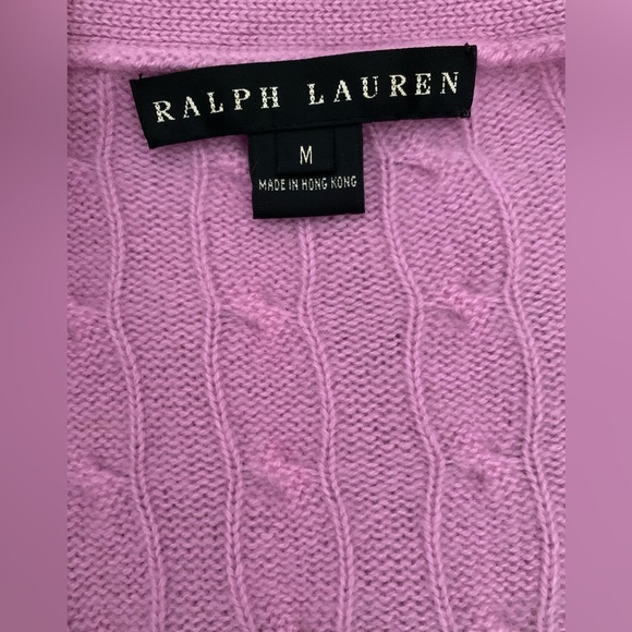 Ralph Lauren Black Label pink 100% cashmere cardigan - Picture 3 of 4